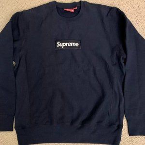 Supreme box logo crewneck sweater Medium